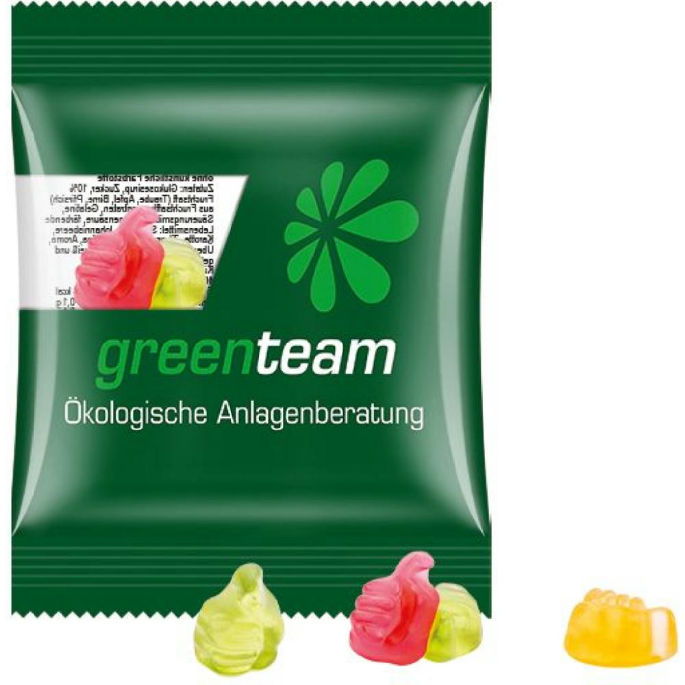 Minitüte 10g, Fruchtgummi Standardformen