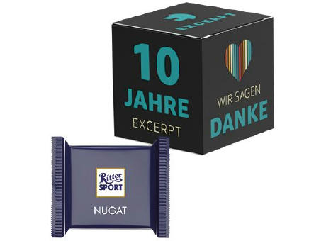 Werbewürfel, Ritter Sport Mini, verschiedene Sorten