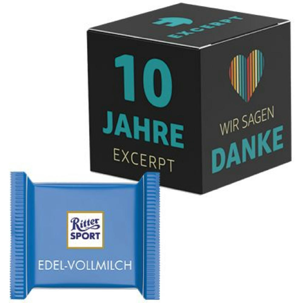 Werbewürfel, Ritter Sport Mini, verschiedene Sorten