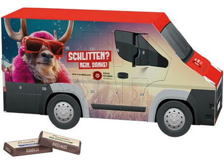 Adventskalender Transporter, verschiedene Füllvarianten