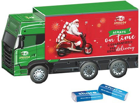 Adventskalender LKW, verschiedene Füllvarianten