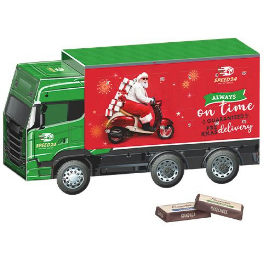 Adventskalender LKW, verschiedene Füllvarianten