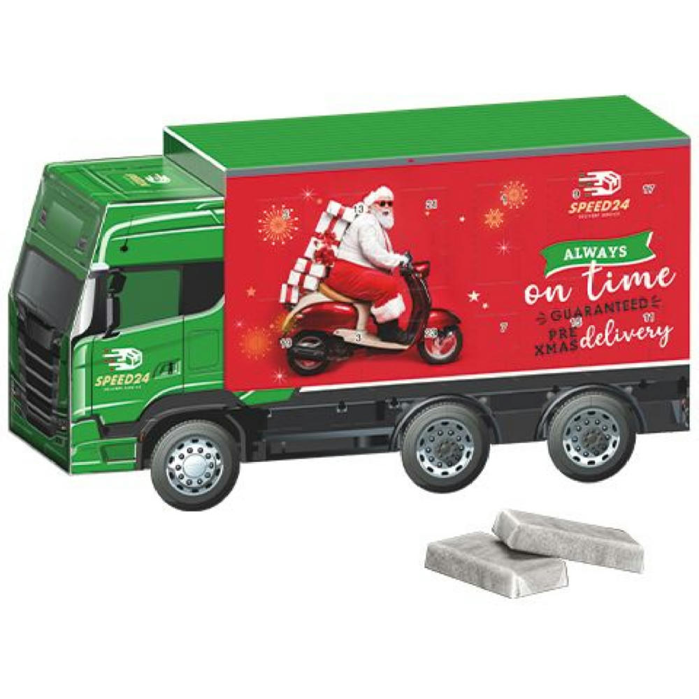 Adventskalender LKW, verschiedene Füllvarianten