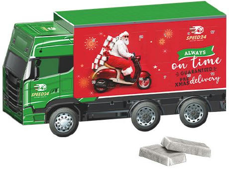 Adventskalender LKW, verschiedene Füllvarianten