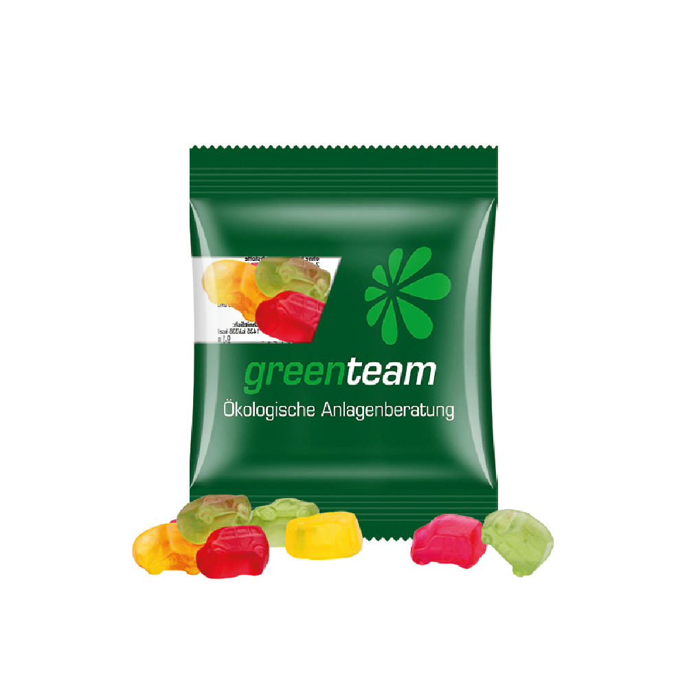 Minitüte 10g, Fruchtgummi Standardformen