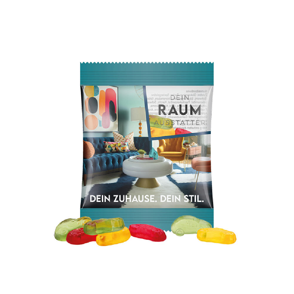 Minitüte 10g, Fruchtgummi Standardformen