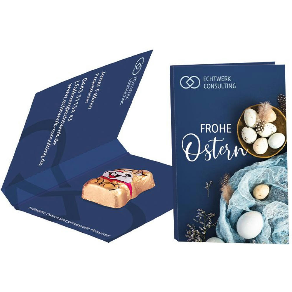 Werbekarte Visitenkartenformat Ostern