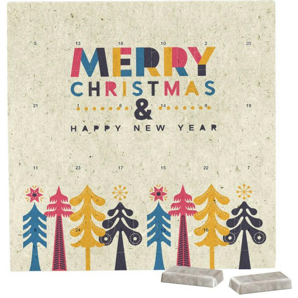 Täfelchen Adventskalender Graspapier