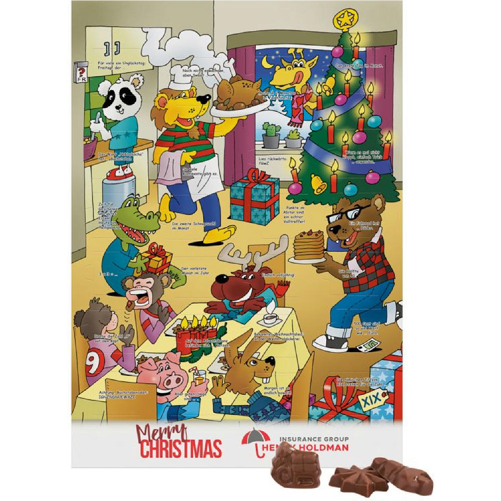 Classic Wand Adventskalender Graspapier
