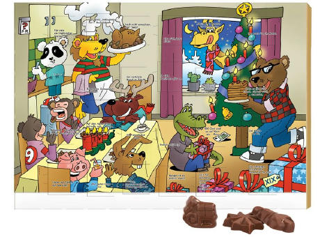 Classic Wand Adventskalender Rätselmotiv Graspapier