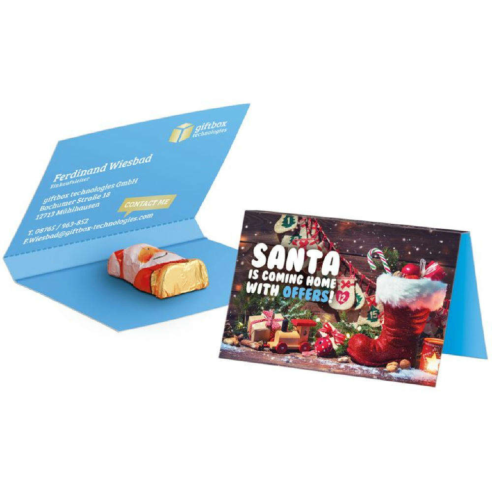 Werbekarte Visitenkartenformat Weihnachten