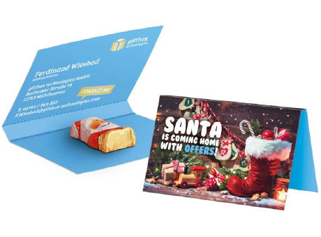 Werbekarte Visitenkartenformat Weihnachten