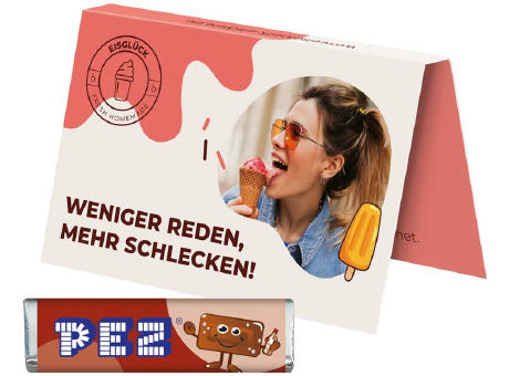 Werbekarte Visitenkartenformat PEZ