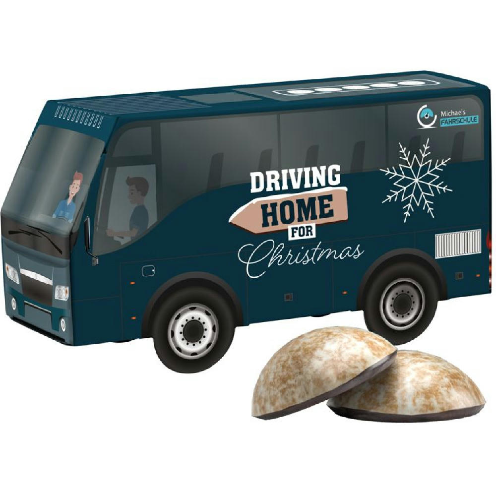 3D Präsent Bus Weihnachten