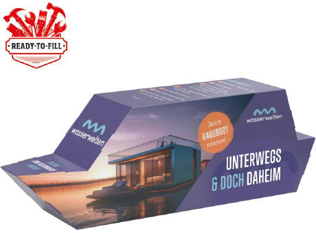 3D Präsent Schiff Individuelle Befüllung
