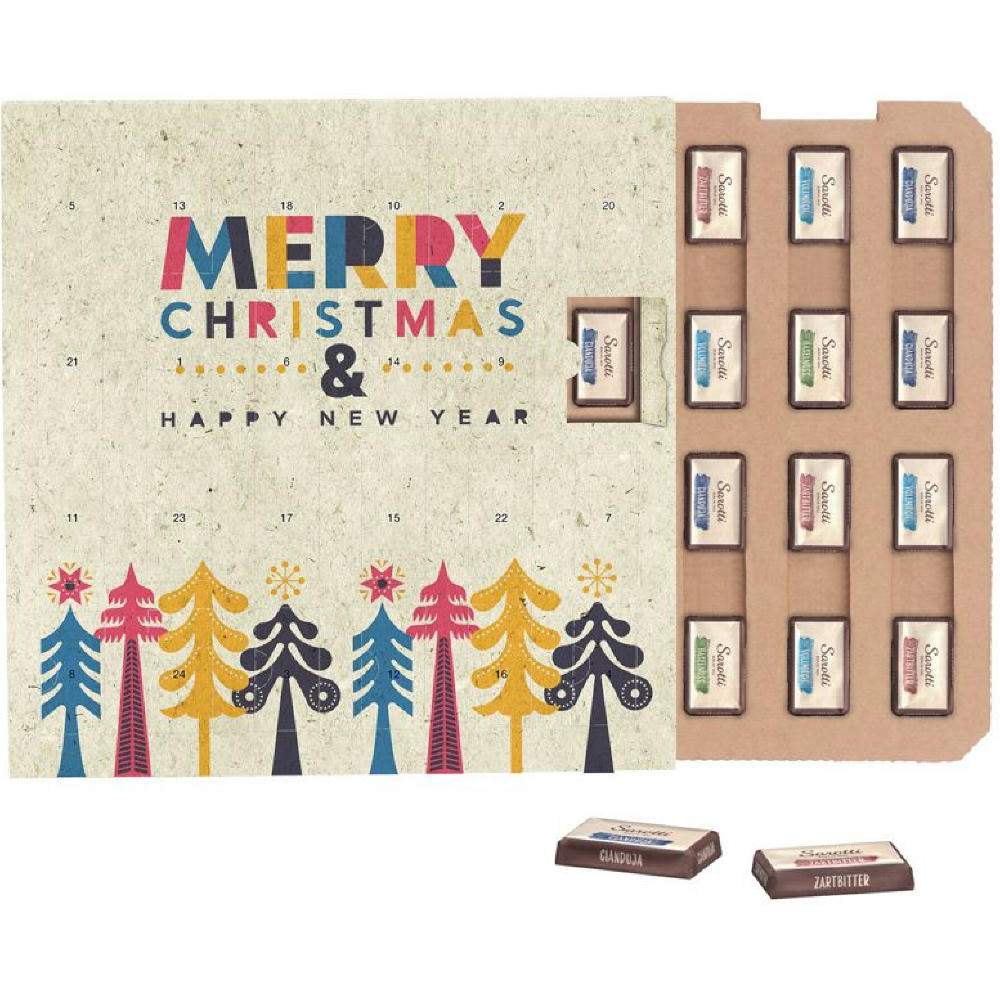 Täfelchen Adventskalender ECO Graspapier