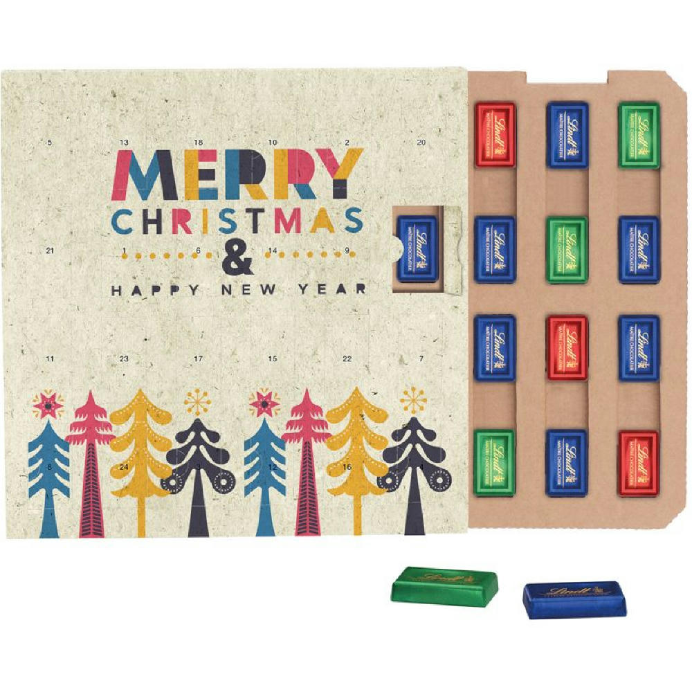 Täfelchen Adventskalender ECO Graspapier
