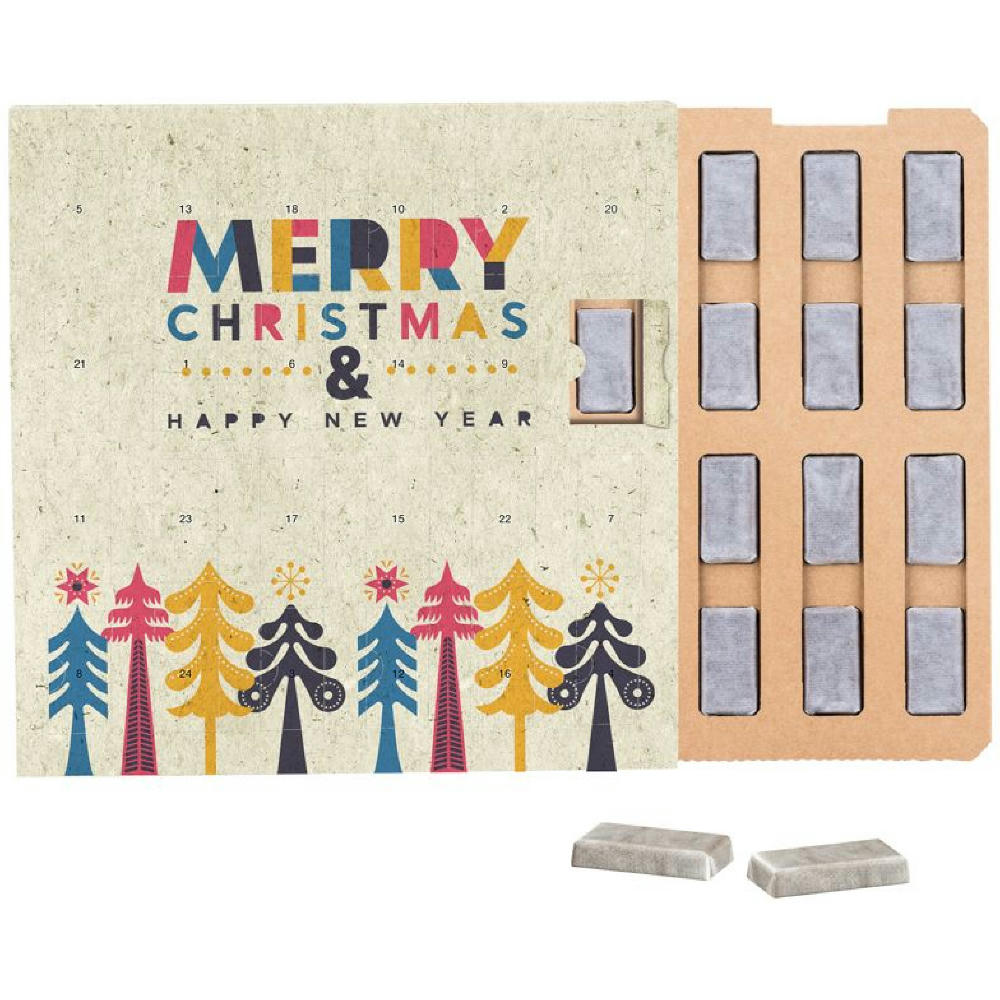 Täfelchen Adventskalender ECO Graspapier