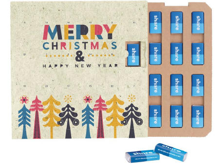 Täfelchen Adventskalender ECO Graspapier