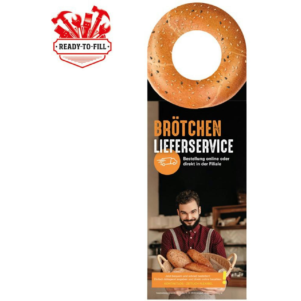 Werbeanhänger Individuelle Befüllung