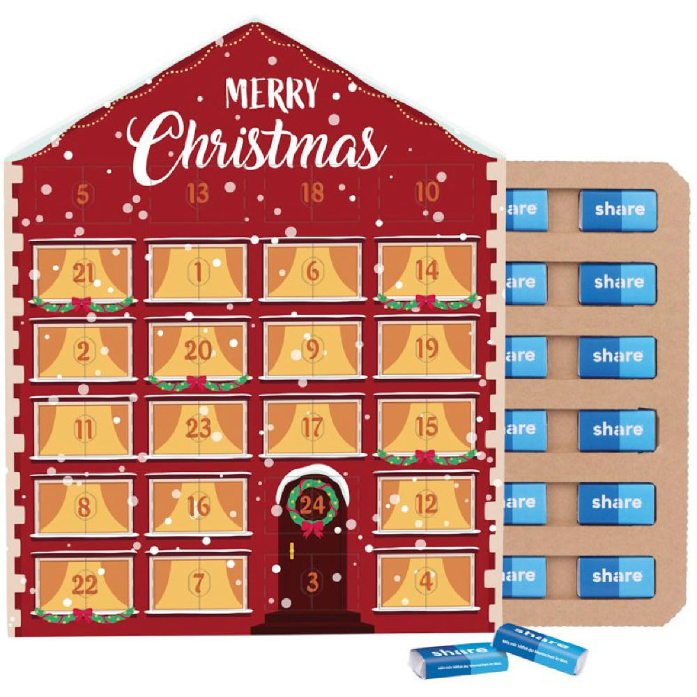 Täfelchen Adventskalender Haus ECO