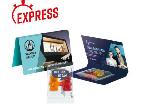 Express Werbekarte Trolli Team Bärchen