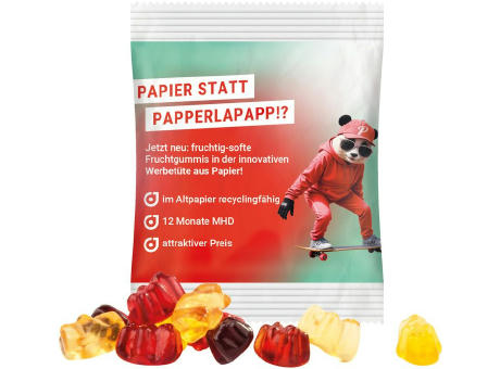 Minitüte 10 g Trolli 30% Fruchtsaft Bärchen