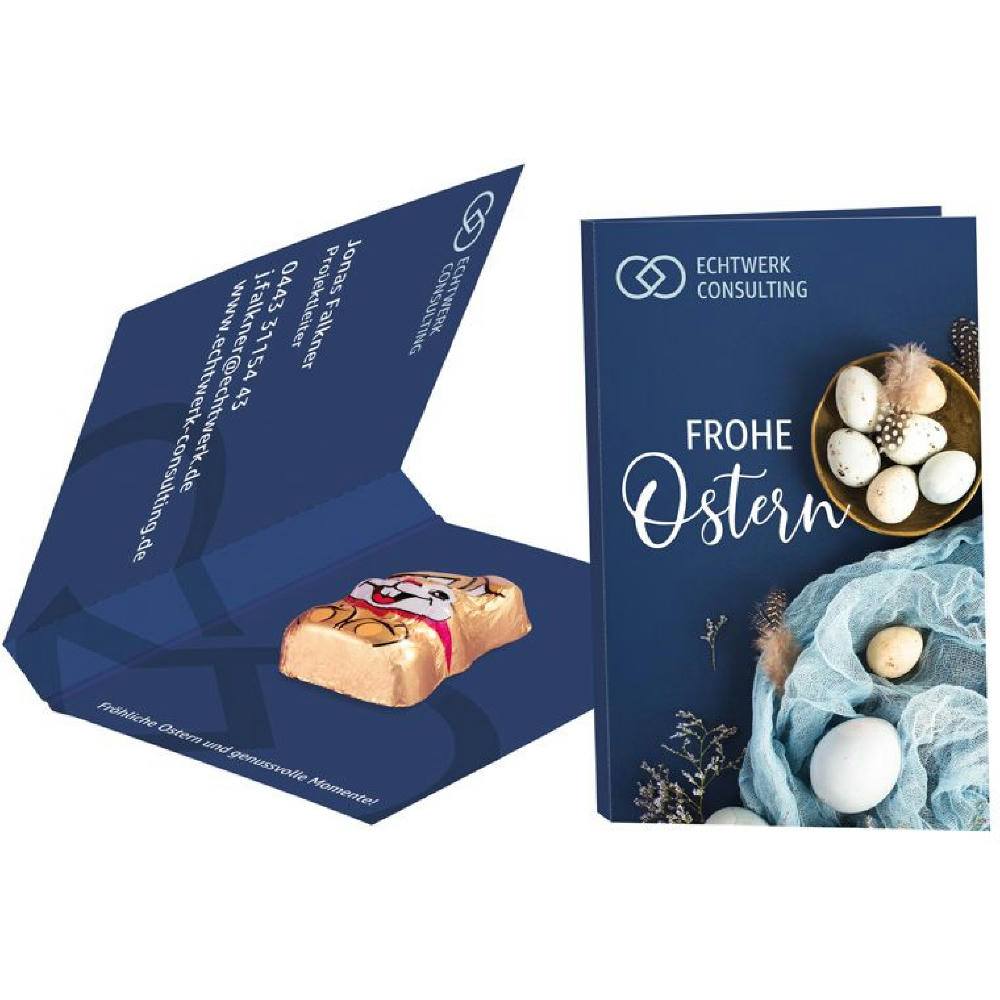Werbekarte Visitenkartenformat Ostern