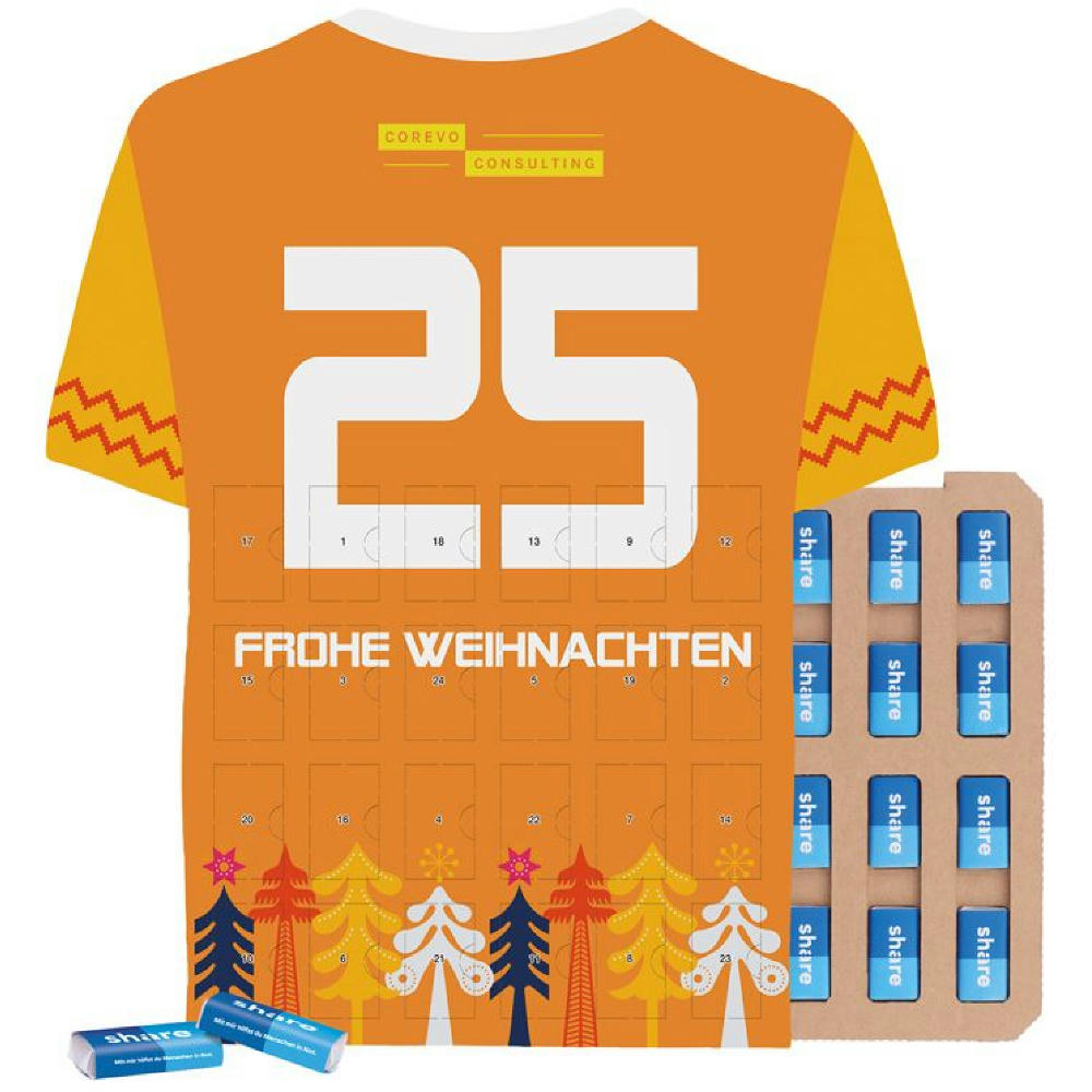 Täfelchen Adventskalender Trikot ECO 