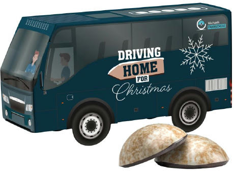 3D Präsent Bus Weihnachten
