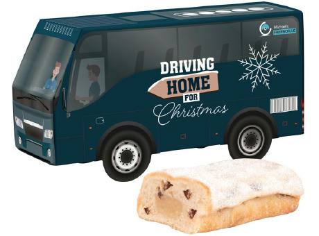 3D Präsent Bus Weihnachten