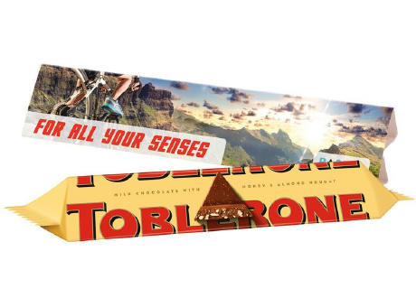 Werbedreieck Long Toblerone
