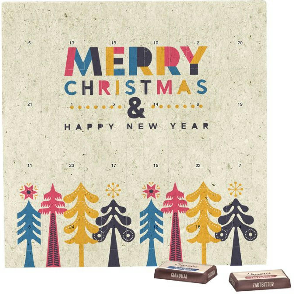 Täfelchen Adventskalender Graspapier