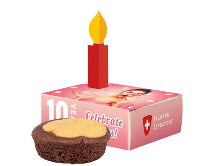 Minikuchen in Gratulationsbox