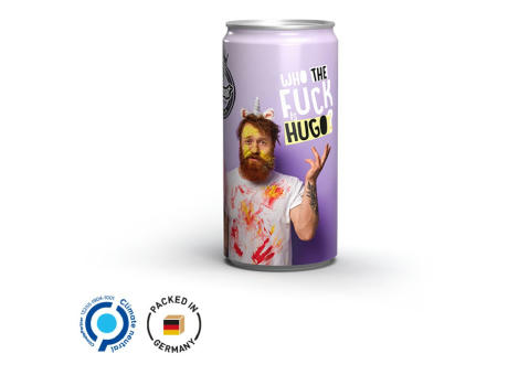 Getränkedose 200ml Hugo, Sleeve-Folie transparent
