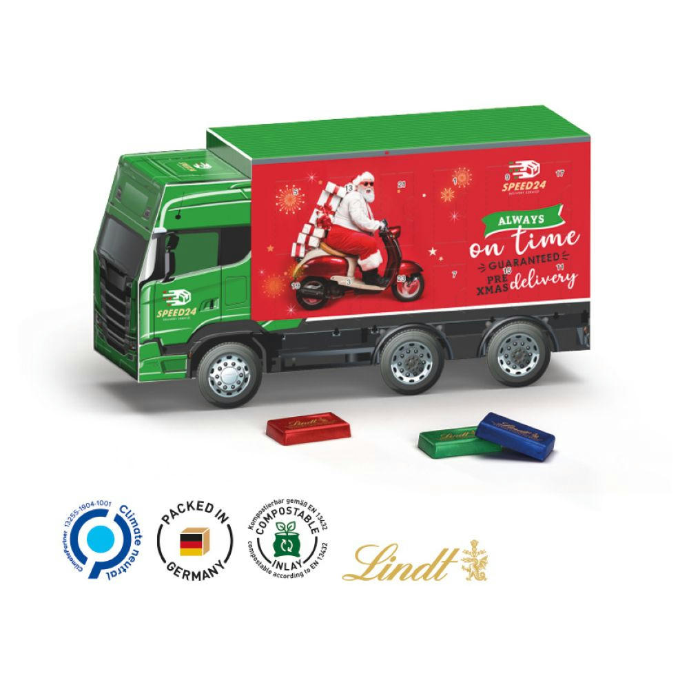 Adventskalender LKW, verschiedene Füllvarianten