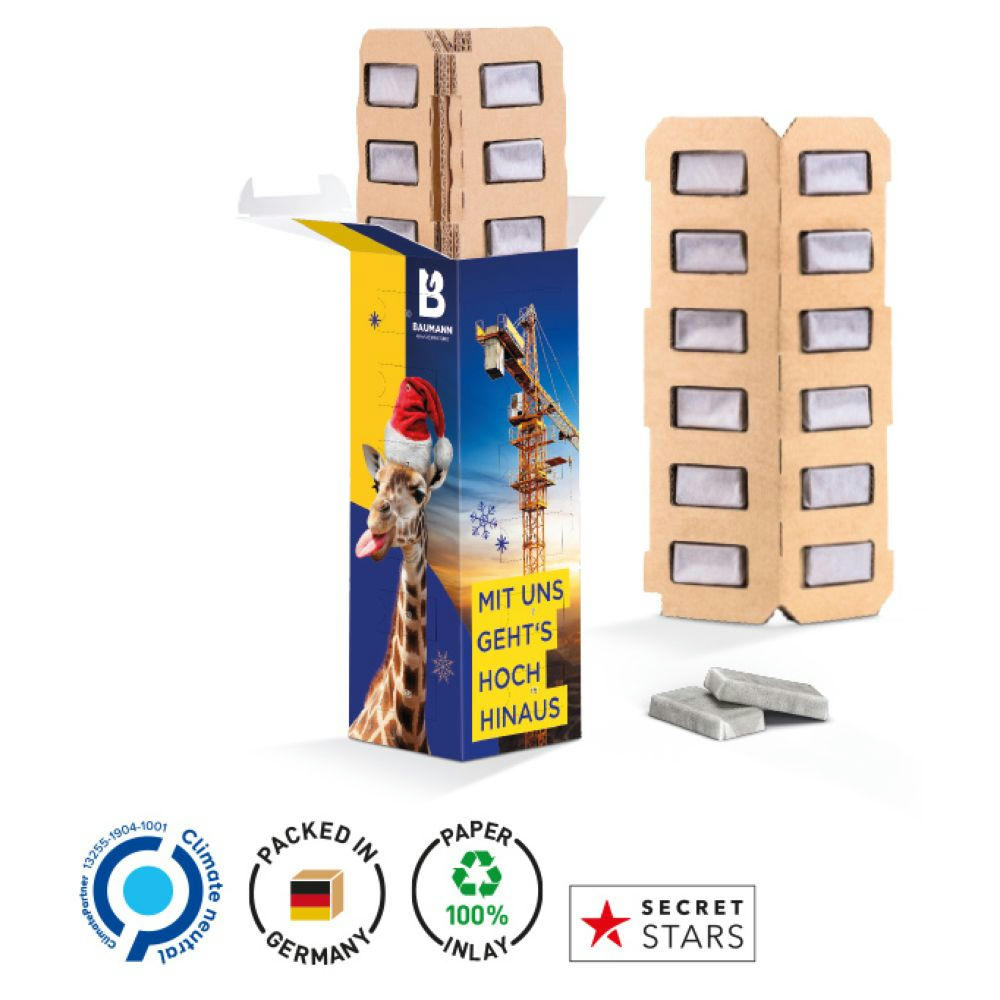 Adventskalender Eco High Tower, verschiedene Füllvarianten