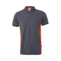 VL SUPAY. Polo piqué bicolor (180g/m²), manga corta, en algodón (60%) y poliéster (40%)