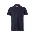 VL SUPAY. Polo piqué bicolor (180g/m²), manga corta, en algodón (60%) y poliéster (40%)