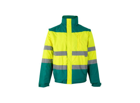 VL JUPITER. Chaqueta acolchada bicolor (180g/m²) en poliéster (100%), con revestimiento de PU