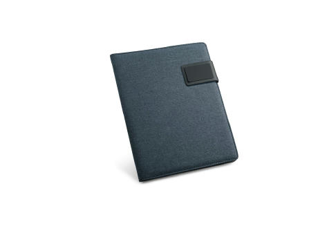PYNCHON. Portafolios A5 en imitación lino y PU con bloc de páginas rayadas