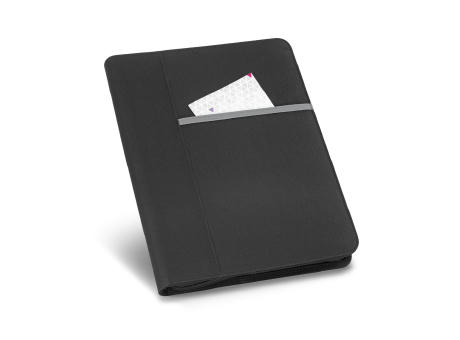 AUSTER. Carpeta A4 en 600D con bloc de páginas rayadas