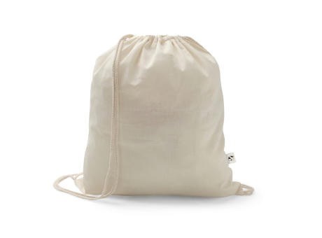 SALAMANCA. Bolsa tipo mochila de algodón reciclado (70%) y poliéster (30% rPET) (150 g/m²)