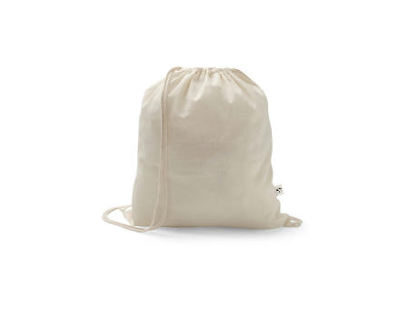 SALAMANCA. Bolsa tipo mochila de algodón reciclado (70%) y poliéster (30% rPET) (150 g/m²)
