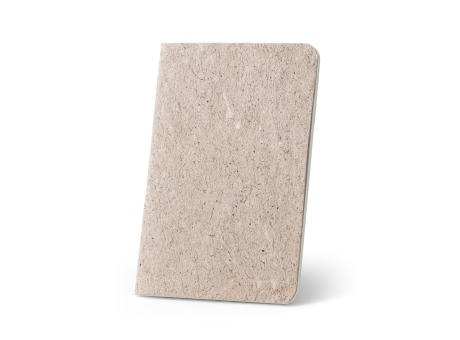 TEAPAD SOFT. Bloc de notas A6 con tapa flexible hecho a partir de residuos de hojas de té (65%)