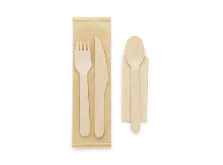 SUYA. Juego de cubiertos de madera