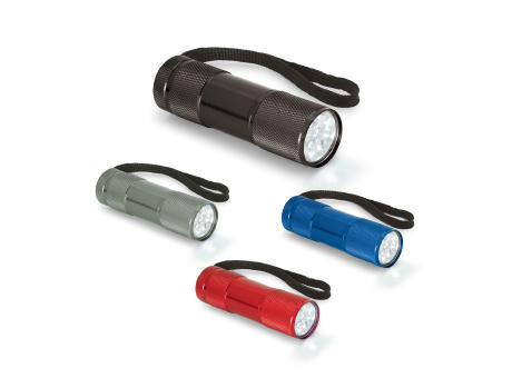 FLASHY. Linterna de aluminio con 9 LEDs