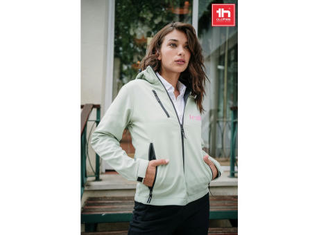 THC ZAGREB WOMEN. Chaqueta softshell para mujer, con capucha removible