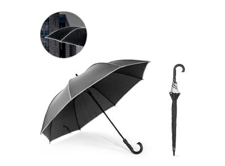 FINNLEY. Paraguas de 27" de poliéster reciclado (100 % rPET) pongee 190T, resistente al viento