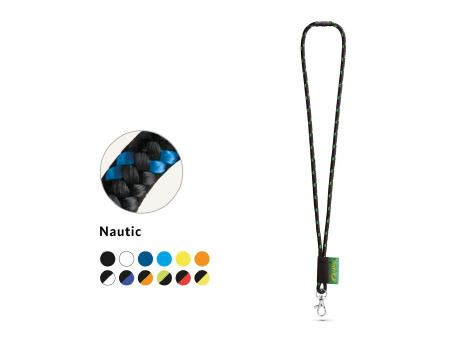 MANSFIELD. SET Cordón NAUTIC Largo (Ø 7 mm) con mosquetón de gatillo de 9 mm y cierre de seguridad de Ø 7 mm